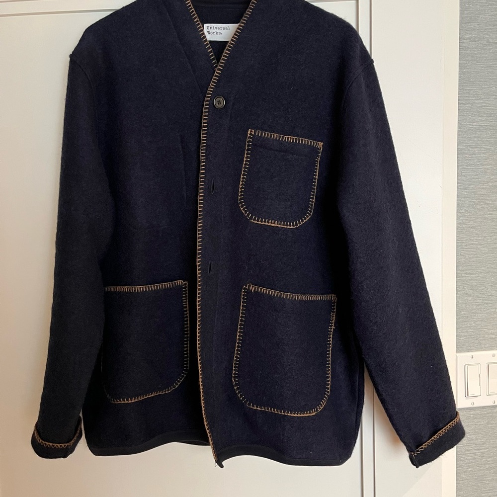 Universal Works Blanket Wool Fleece Cardigan